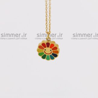 گردنبند گل رنگی smile