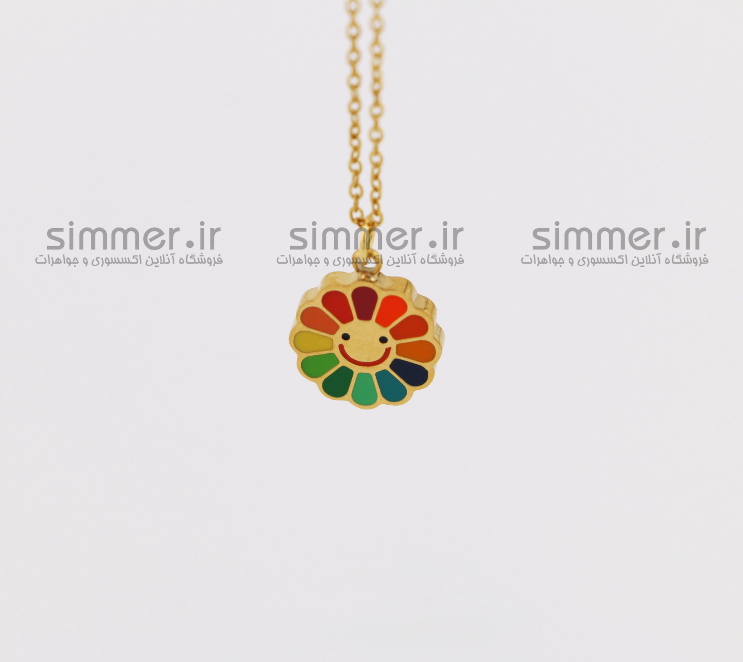 گردنبند گل رنگی smile